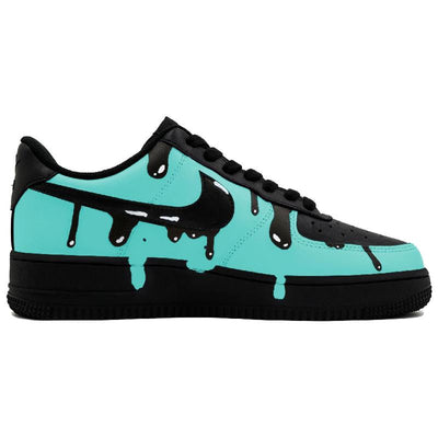Custom Dissolved ink electric light green Air Force 1 – custom sneakers view 2 | DiySneakers