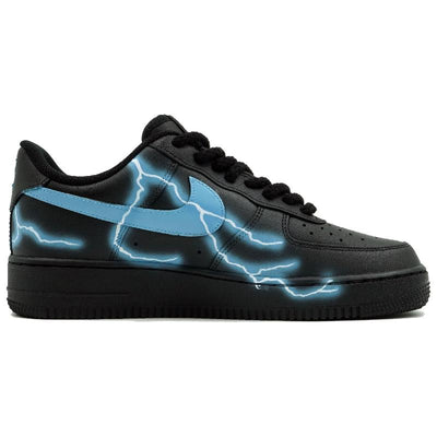 Custom Blue electric light Air Force 1 – custom sneakers view 2 | DiySneakers