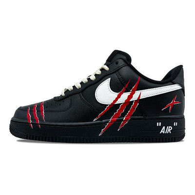 Custom Black Wolf claws for and Air Force 1 Black/white – custom sneakers view 2 | DiySneakers