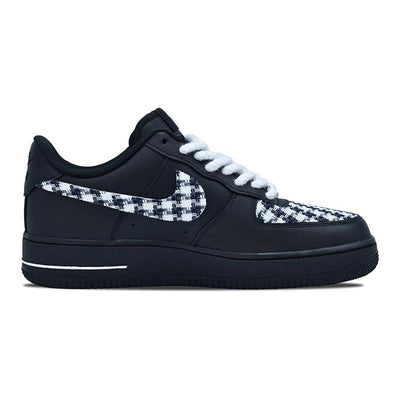 Custom Black and white forbidden zone for both and Air Force 1 Black/white – custom sneakers view 2 | DiySneakers