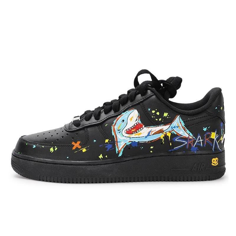 Custom VAM Darth Vader Shark Air Force 1 Gold – hand-painted custom sneakers | DiySneakers