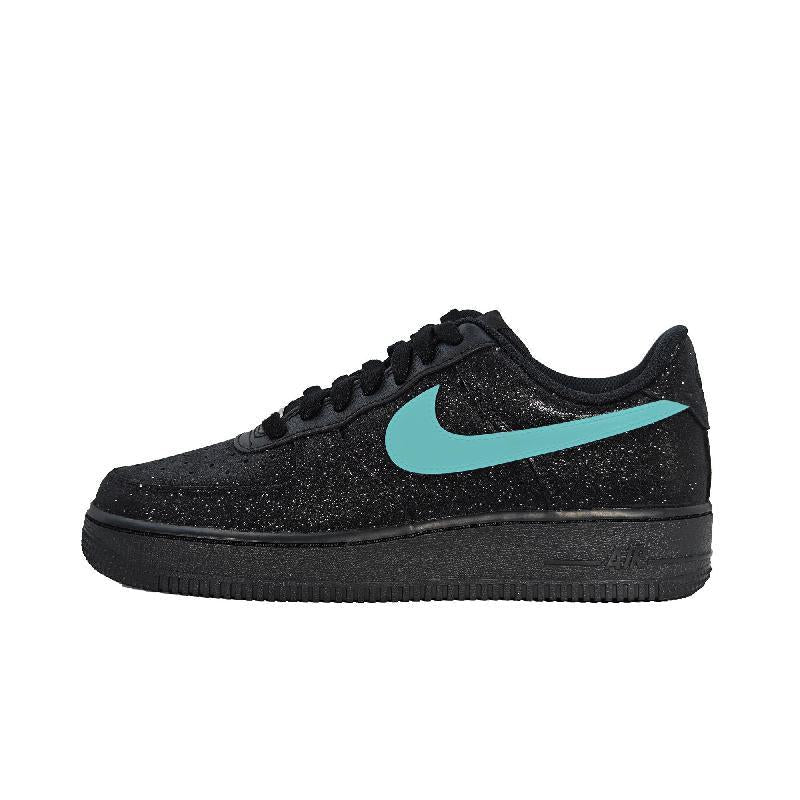Custom A man with green stars all over the sky Air Force 1 – hand-painted custom sneakers | DiySneakers