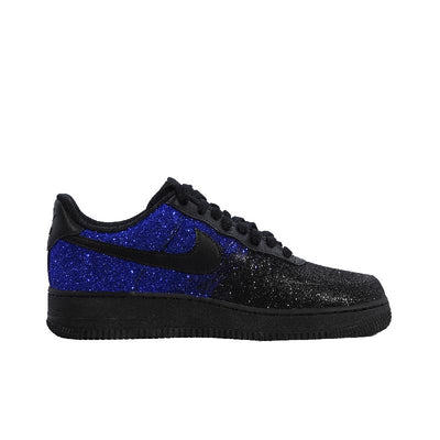Custom A man with a blue and black gradient full of stars Air Force 1 – custom sneakers view 2 | DiySneakers