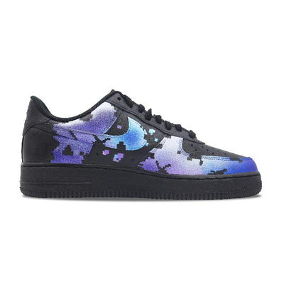 Custom Male pixel Galaxy Air Force 1 – custom sneakers view 2 | DiySneakers