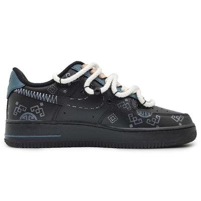 Custom deconstruction of the Silk Road Air Force 1 – custom sneakers view 2 | DiySneakers