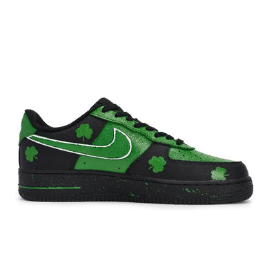 Custom The Celtics' home court with the same style for both and Air Force 1 Green – custom sneakers view 2 | DiySneakers