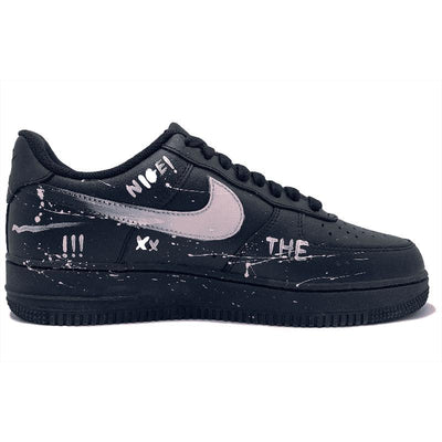 Custom Pink Fin Night Shadow Air Force 1 Pink – custom sneakers view 2 | DiySneakers
