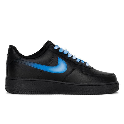 Custom Flowing blue lightning Air Force 1 – custom sneakers view 2 | DiySneakers
