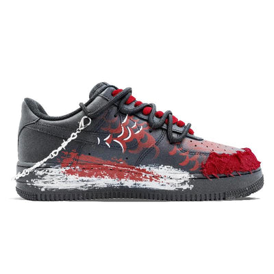 Custom Black Dragon Limited Air Force 1 Black/Red – custom sneakers view 2 | DiySneakers