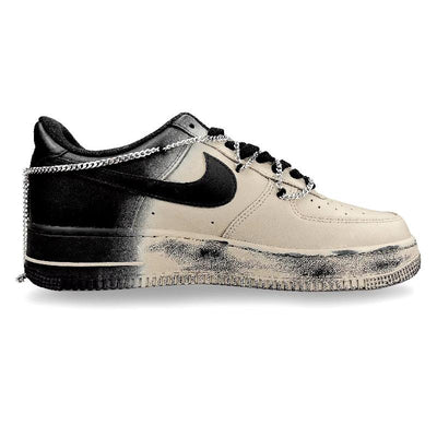 Custom Desert Black Warrior Air Force 1 Black/Brown – custom sneakers view 2 | DiySneakers