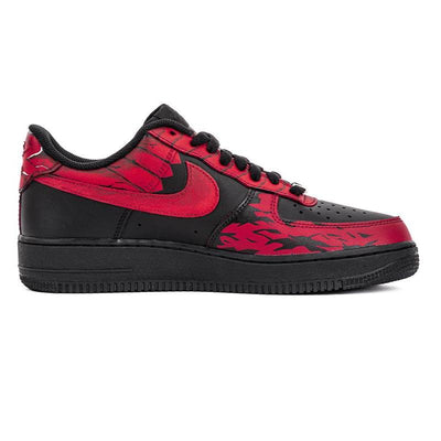 Custom Male samurai of the Warring States period Air Force 1 Black/Red – custom sneakers view 2 | DiySneakers