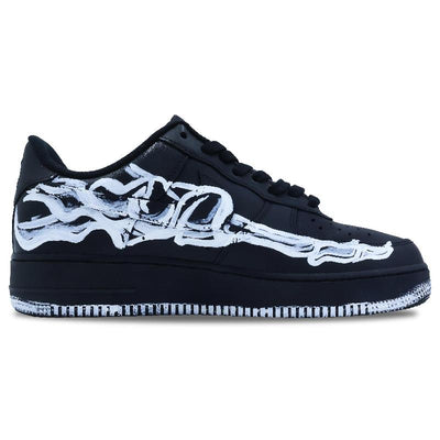 Custom Psychic communication Air Force 1 Black/White – custom sneakers view 2 | DiySneakers