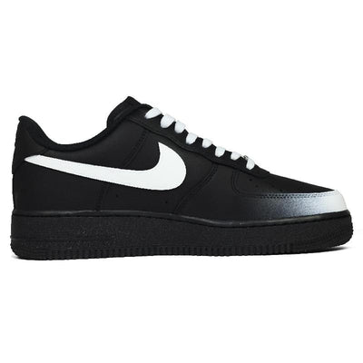 Custom A black and white crashed meteor of the same style for both and Air Force 1 Black/White – custom sneakers view 2 | …