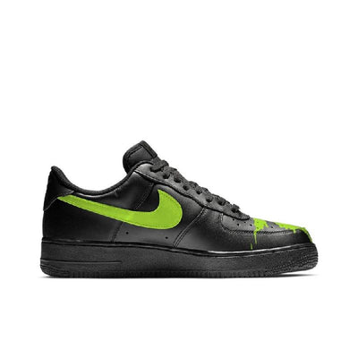 Custom Night fireflies Air Force 1 Black/Green – custom sneakers view 2 | DiySneakers