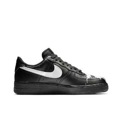 Custom White moonlight Air Force 1 Black/White – custom sneakers view 2 | DiySneakers