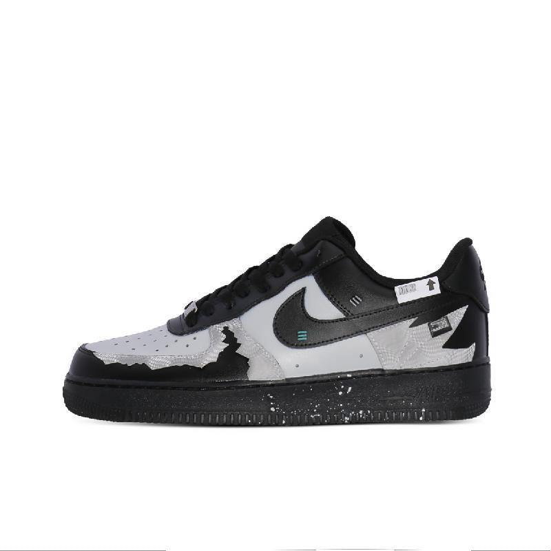 Custom A white-robed dog Air Force 1 Green – hand-painted custom sneakers | DiySneakers