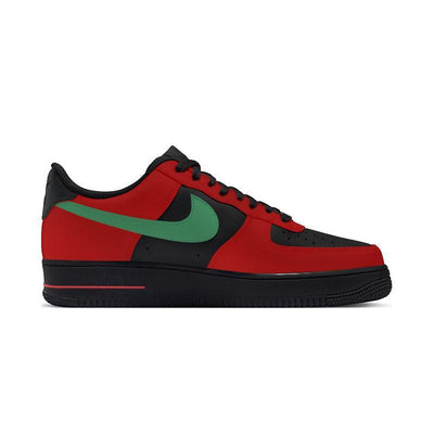 Custom The crimson night is lush and green Air Force 1 Red – custom sneakers view 2 | DiySneakers