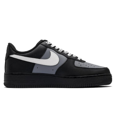 Custom Black Silver Goth Air Force 1 Silver – hand-painted custom sneakers | DiySneakers