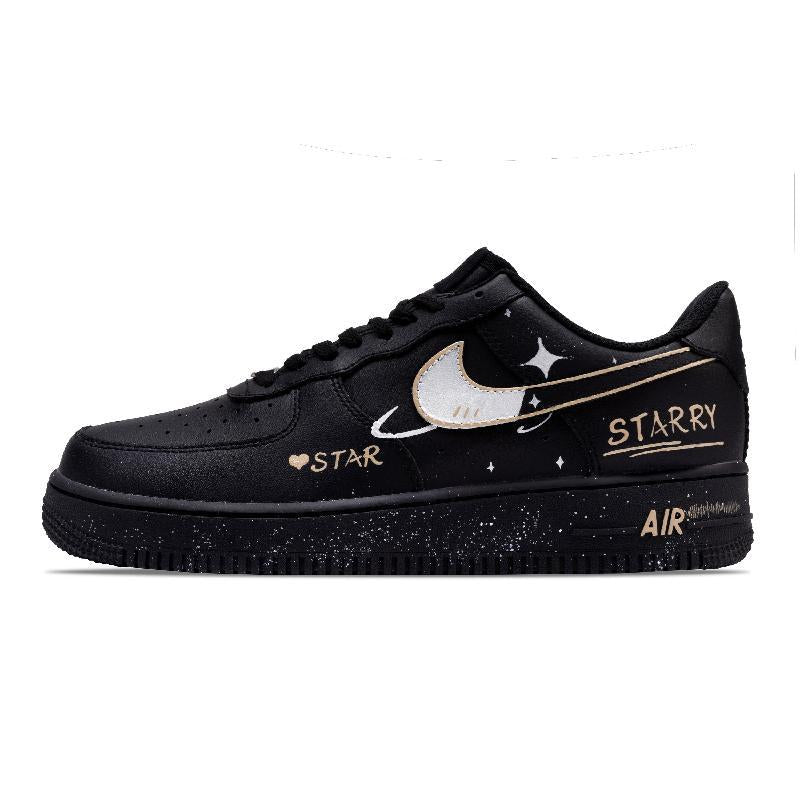 White Night Starry Sky custom sneakers
