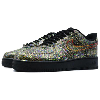 Custom Male and female starry sky stars Air Force 1 Black – custom sneakers view 2 | DiySneakers