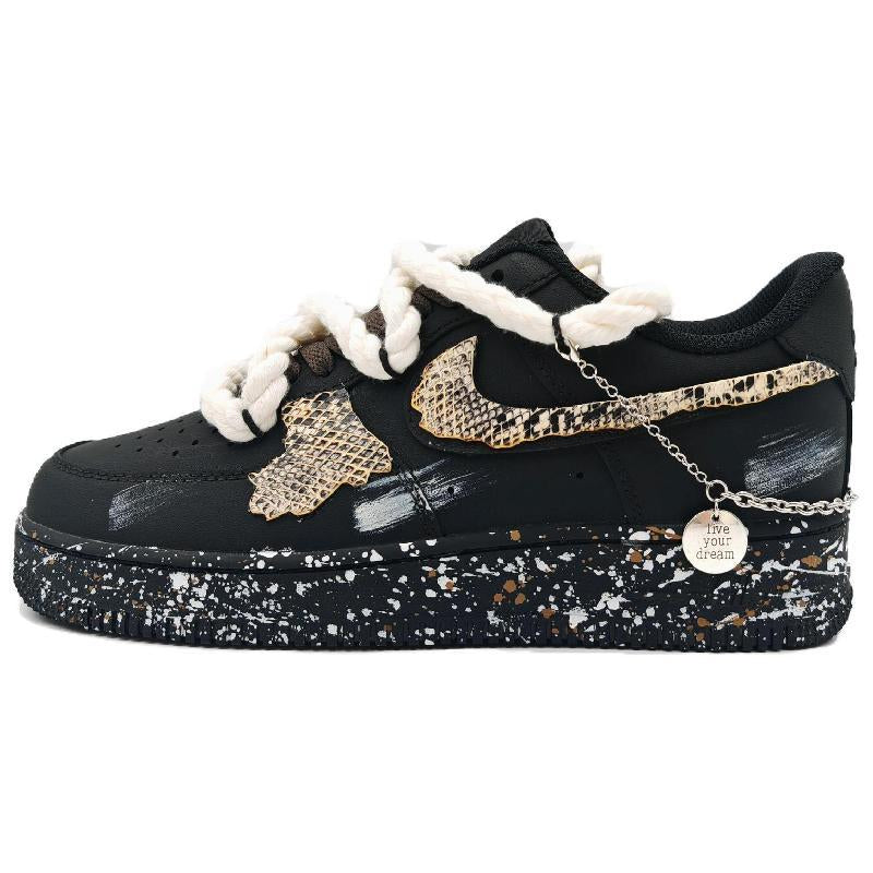Custom Speed Scale Air Force 1 White – hand-painted custom sneakers | DiySneakers