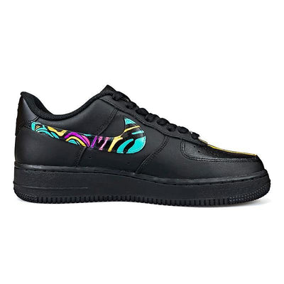 Custom Night Wish Air Force 1 Black/blue/yellow/purple/orange/pink – custom sneakers view 2 | DiySneakers