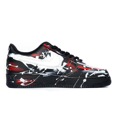 Custom Marvel Venom Spider in red and black Air Force 1 – custom sneakers view 2 | DiySneakers