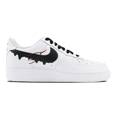 Custom Three and hand-painted black and red venom Air Force 1 – custom sneakers view 2 | DiySneakers