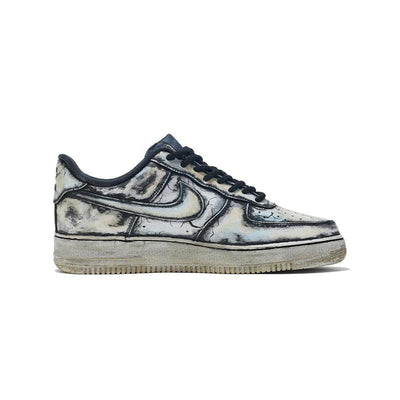 Custom "Doomsday black and white style. Male Air Force 1 Low Skate shoes – custom sneakers view 2 | DiySneakers