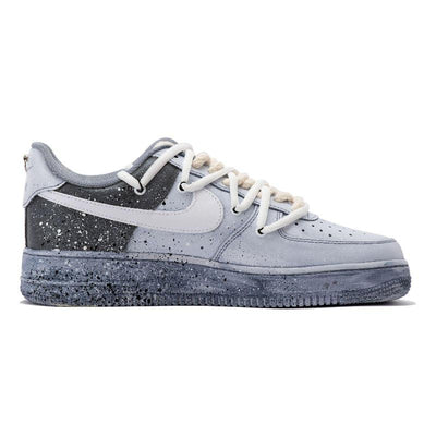 Custom The style is dyed in gray and black Air Force 1 – custom sneakers view 2 | DiySneakers