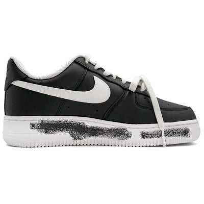 Custom Black swan Air Force 1 Black/White – custom sneakers view 2 | DiySneakers