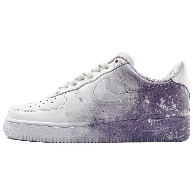 Custom Winter plum Air Force 1 – hand-painted custom sneakers | DiySneakers