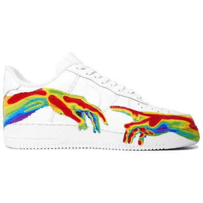 Custom Thermal sensing effect Air Force 1 Multicolor – custom sneakers view 2 | DiySneakers