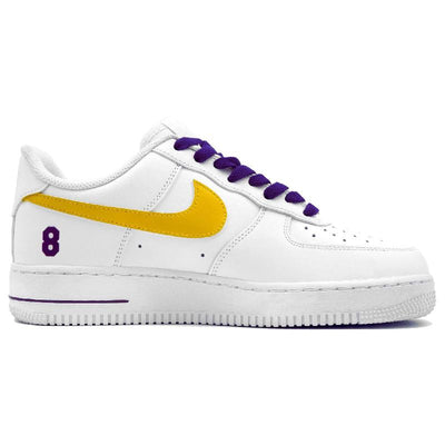 Custom Purple gold Mamba white Air Force 1 Purple – custom sneakers view 2 | DiySneakers