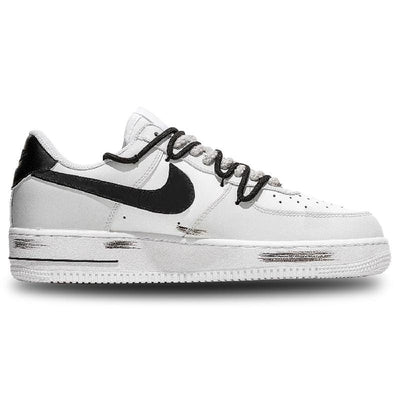 Custom Gravitational space-time Air Force 1 Gray – custom sneakers view 2 | DiySneakers