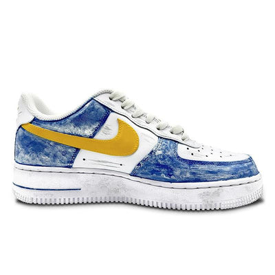 Custom Stephen Blue for Air Force 1 – custom sneakers view 2 | DiySneakers