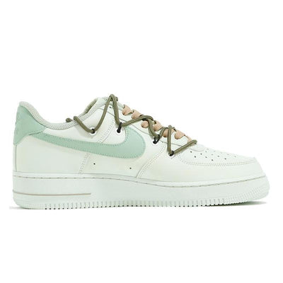 Custom summer-style QD Air Force 1 Green/Brown – custom sneakers view 2 | DiySneakers