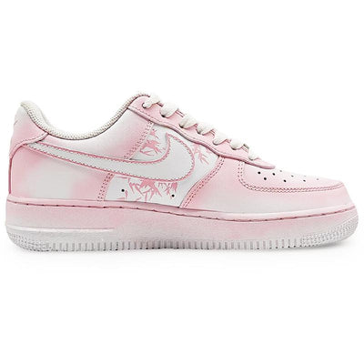 Custom Pink Bambo Air Force 1 White/Pink – custom sneakers view 2 | DiySneakers