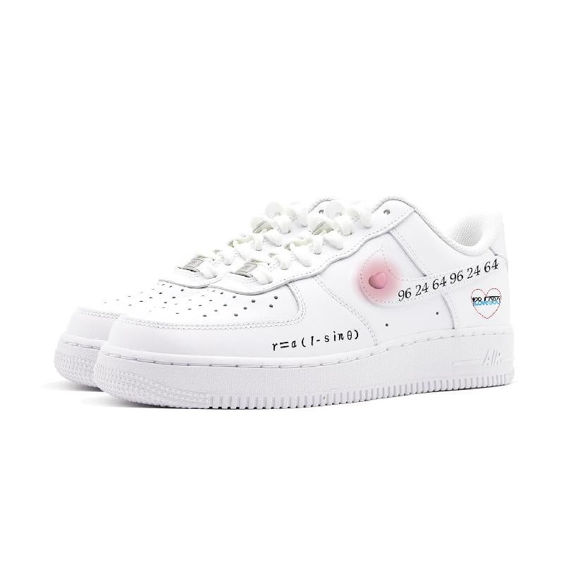 Love formula - Air Force 1 Skateboarding Shoes Men Low-top White