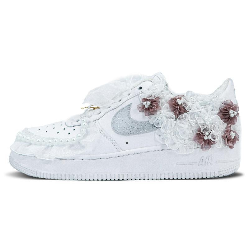 White wedding custom sneakers for men