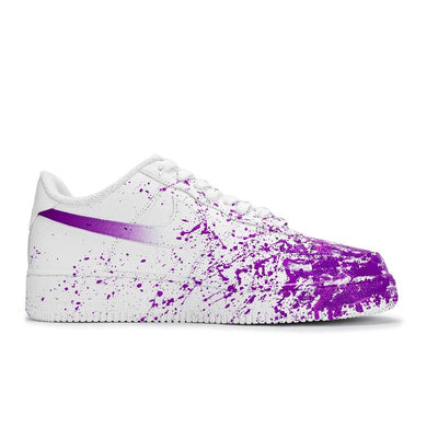 Custom The same scene of decadence for both and Air Force 1 White/Purple – custom sneakers view 2 | DiySneakers