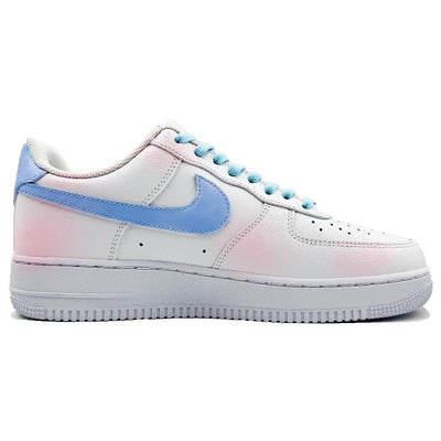 Custom Star blue cherry pink Air Force 1 White/Lake Blue – custom sneakers view 2 | DiySneakers
