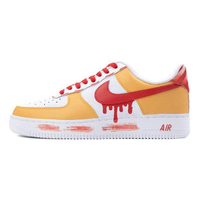 Custom AF1 McDonald Air Force 1 Yellow/white/red – custom sneakers view 2 | DiySneakers