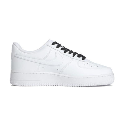 Custom heart-shaped graffiti Air Force 1 Black White – custom sneakers view 2 | DiySneakers