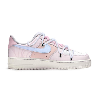 Custom Love game Air Force 1 Blue/Pink – custom sneakers view 2 | DiySneakers