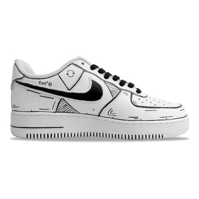 Custom digital graffiti Air Force 1 – custom sneakers view 2 | DiySneakers