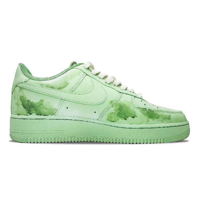 Custom Duckweed Air Force 1 Green – custom sneakers view 2 | DiySneakers