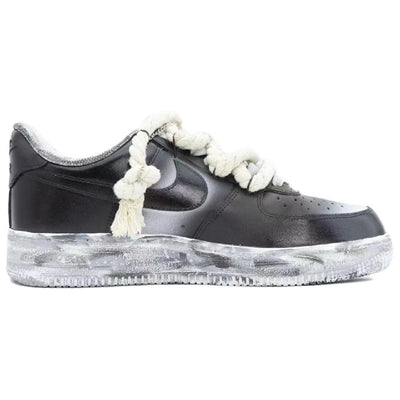 Custom Love and violence destroy bears Air Force 1 Black/White – custom sneakers view 2 | DiySneakers