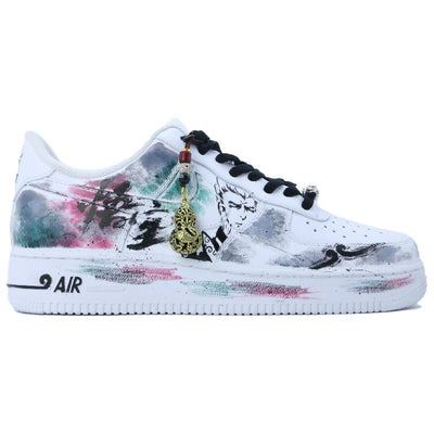 Custom Black myth Air Force 1 White/Black – custom sneakers view 2 | DiySneakers