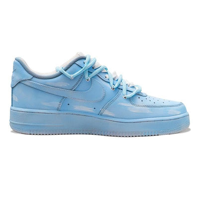 Custom Blue sky, white clouds, man Air Force 1 – custom sneakers view 2 | DiySneakers